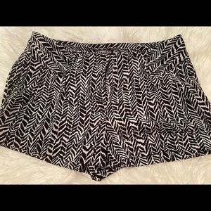 Express Black/White Shorts